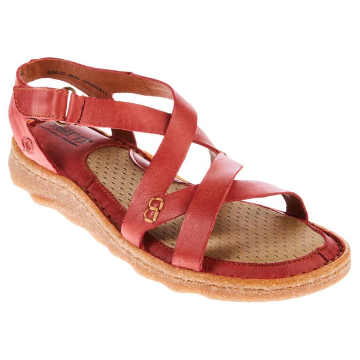 Born® Trinidad Sport Sandal - 21882582 | HSN Summer Leather Sport Sandals For Walking, Casual Sandals With Branded Insole For Everyday, Comfortable Sandals With Branded Insole For Everyday, Leather Sport Sandals For Summer Walking, Casual Strapped Adjustable Sandals, Casual Adjustable Strapped Sandals, Casual Strapped Leather Sandals, Ortholite Insole Sandals For Everyday Use, Leather Strappy Sport Sandals With Removable Insole