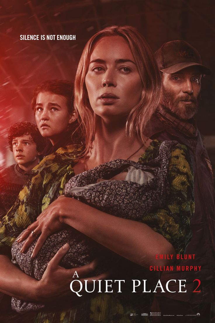 a quiet place part ii movie poster with an image of a woman holding a man