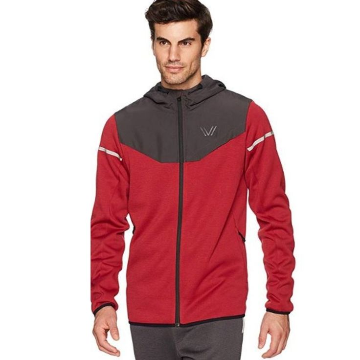 This Is A Very Cool Looking Full Zipper Hoodie From Peak Velocity. Condition: Brand New With Tags Color: Red Asphalt Size: Small Casual Moisture-wicking Hooded Winter Jacket, Casual Winter Hooded Jacket With Moisture-wicking, Winter Gym Outerwear With Ribbed Cuffs, Red Athleisure Activewear For Outdoor Activities, Urban Winter Hooded Jacket For Gym, Urban Winter Track Jacket With Moisture-wicking, Sporty Red Activewear For Winter, Red Moisture-wicking Long Sleeve Outerwear, Red Long Sleeve Moisture-wicking Outerwear