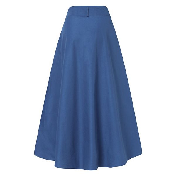 S-5xl Women High Waist Vacation Party Full Length Skirt Oversized Baggy Maxi Skirts Non-stretch Full Maxi Skirt, Baggy Long Blue Skirt, Baggy Blue Long Skirt, Blue Baggy Long Skirt, High Waist Flowy Skirt Solid Color, Relaxed Full Skirt In Solid Color, Relaxed Fit Full Skirt In Solid Color, Flowy High Waist Skirt, Relaxed Fit Solid Color Flared Maxi Skirt