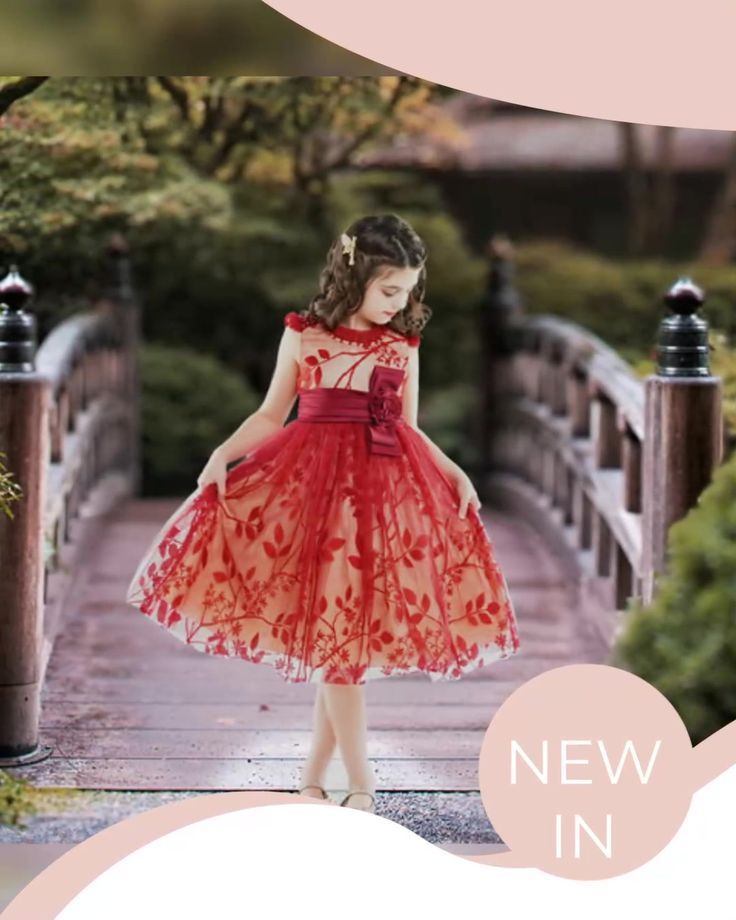 https://www.saradresses.com/laurie-lace-dress-scarlet-red/ In a red flower girl dress from Sara Dresses, your fabulous flower girl will look elegant, mature, and sophisticated. There's a reason that the fashion influencers keep saying that Scarlet Red is the new black. Red offers a way to wear a dramatic color without resorting to black, which can be a bit too much for little girls. #FlowerGirlDress #RedGirlDress Red Flower Girl, Red Flower Girl Dresses, Sara Dress, Girl Red Dress, Red Lace Dress, Flower Girl Dress Lace, Red Sequin, Red Lace, Lace Flowers