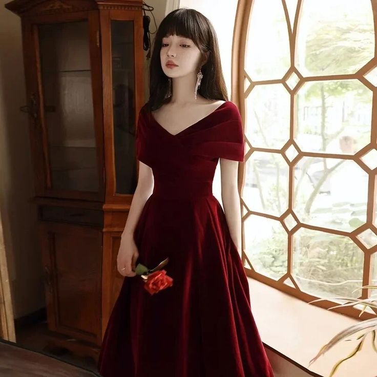 This Dress is fashionable for every occasion. the dress is made-to-order by professional tailors. You can choose from 50 colors, Regular sizes 2 to 16 and plus sizes 14w to 26W. Custom size is also available.. The product details: Actual Images: Yes, Age-targeted: All age, Fabric Type: VELOUR, Material: Polyester, Neckline: V-Neck, Pattern Type: Others, Style: CLASSIC, Train: None Formal V-neck Fitted Tea Length Dress, Formal V-neck Tea Length Fitted Dress, Formal Fitted V-neck Tea Length Dress, Elegant A-line Burgundy Dress, Elegant Burgundy A-line Dress, Elegant Fitted V-neck Tea Length Dress, Red V-neck Maxi Dress For Evening, Elegant Burgundy Knee-length Dress, Burgundy A-line Midi Dress For Formal Occasions