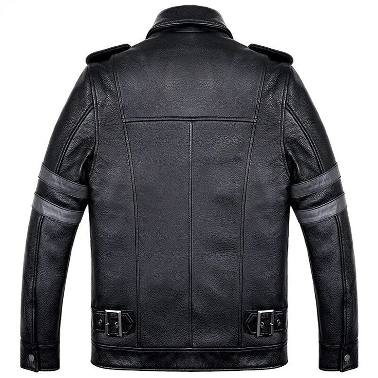 If you love to infuse a motorcycle-style twist into your look, consider this men's street jacket. Crafted from cow leather, it exudes charm. Adorned with pockets and zippers, this Korean-style jacket complements any outfit. Ideal for casual occasions, grab yours now while it's in stock to effortlessly upgrade your look. Specifications Brand Name: GeraldBlackOrigin: Mainland ChinaCN: ZhejiangApplicable Season: Autumn And WinterMaterial: Cow LeatherThickness: STANDARDLining Material: COTTONApplicable Scene: CasualStyle: KoreanOuterwear Type: Leather & SuedeDecoration: PocketsDecoration: ZippersClothing Length: RegularGender: MENPlace Of Origin: China (Mainland)Detachable Part: NONEType: SlimCollar: Turn-down CollarClosure Type: zipperHooded: NoPattern Type: SolidSleeve Length(cm): Fullsize: Leather Jacket For Urban Adventures, Leather Long Sleeve Jacket For Urban Adventures, Long Sleeve Leather Jacket For Urban Adventures, Urban Leather Jacket For Urban Adventures, Leather Urban Outerwear For Urban Adventures, Black Leather Outerwear, Cafe Racer Leather Jacket For Motorcycling In Fall, Leather Long-sleeve Outerwear For Biker Events, Leather Long Sleeve Outerwear For Biker Events