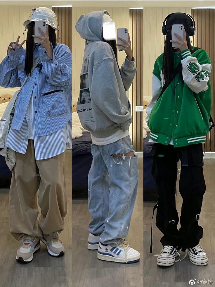 Asian Street Wear Aesthetic, Outfits With Black Turtleneck Layered, East Asian Street Fashion, Boyish Style For Girls, Korean Tomboy Style Outfit, Tomboy Shoes, Fitted Streetwear, Baggy Korean Fashion, Boyfriend Clothes