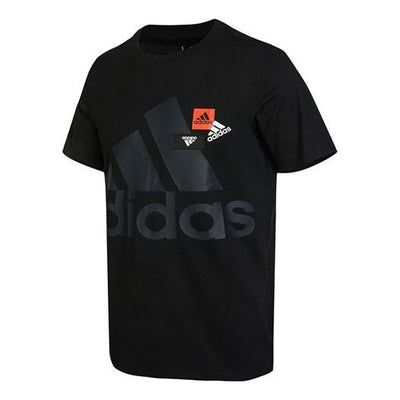 Men's adidas Mh Bp3 Tee1 Alphabet Logo Printing Round Neck Short Sleeve Black T-Shirt HN9043 Black Adidas Logo T-shirt For Sports Season, Three Stripes Short Sleeve T-shirt For Gym, Adidas Logo T-shirt For Streetwear, Casual Letter Print T-shirt For Training, Adidas Sportswear T-shirt For Gym, Adidas T-shirt With Logo For Sports Season, Sporty T-shirt With Three Stripes For Sports, Cotton Activewear With Three Stripes For Sports Season, Adidas Logo Cotton Athleisure Top