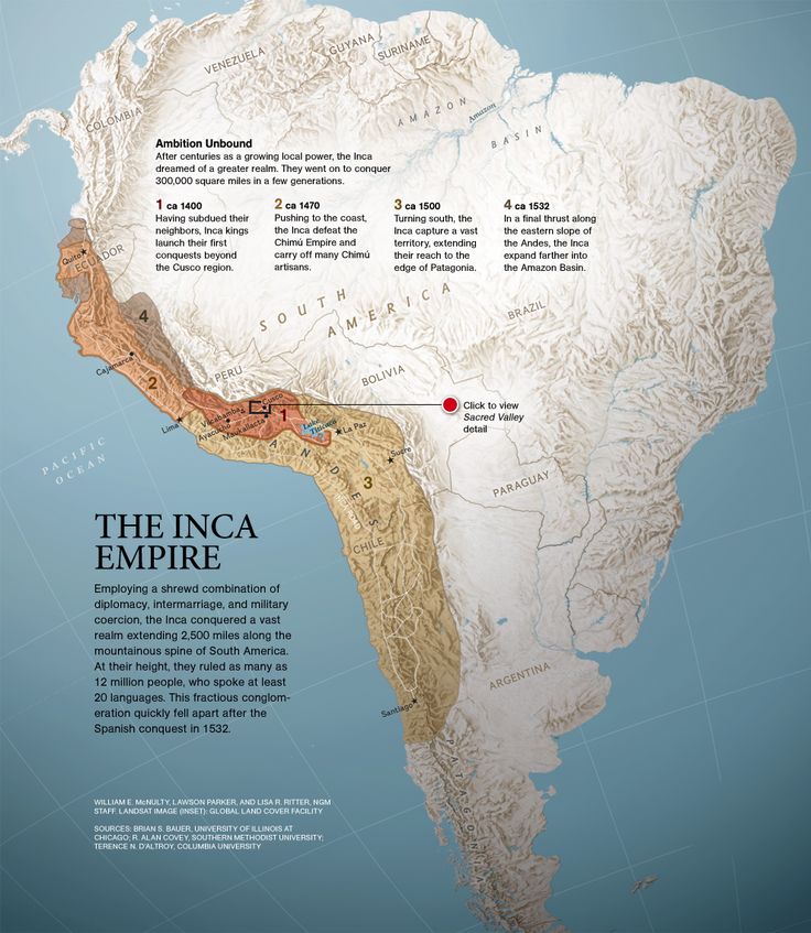 the inca empire is shown in this map