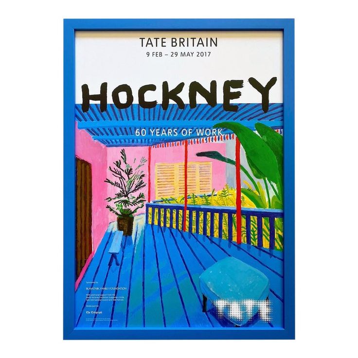 the cover of tate britain's new book, hockney 50 years of work