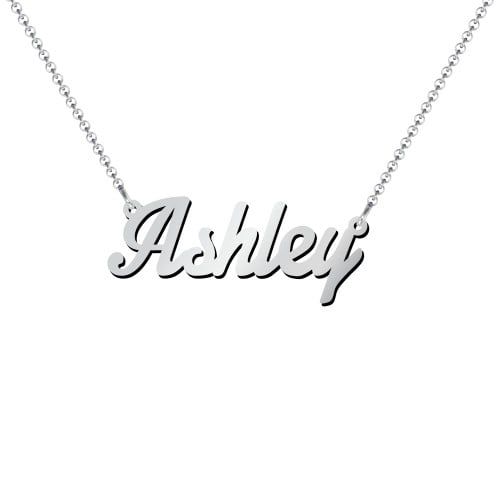 Sterling Silver Personalized Name Necklace Everyday Silver Necklace With Custom Name, Customized Silver Name Necklace For Everyday Wear, Everyday Customized Silver Name Necklace, Custom Name Stainless Steel Necklaces For Everyday, Custom Name Stainless Steel Necklace For Everyday, Silver Custom Name Charm Necklace For Everyday, Everyday Silver Charm Necklace With Custom Name, Minimalist Personalized Stainless Steel Name Necklace, Minimalist Stainless Steel Name Necklace