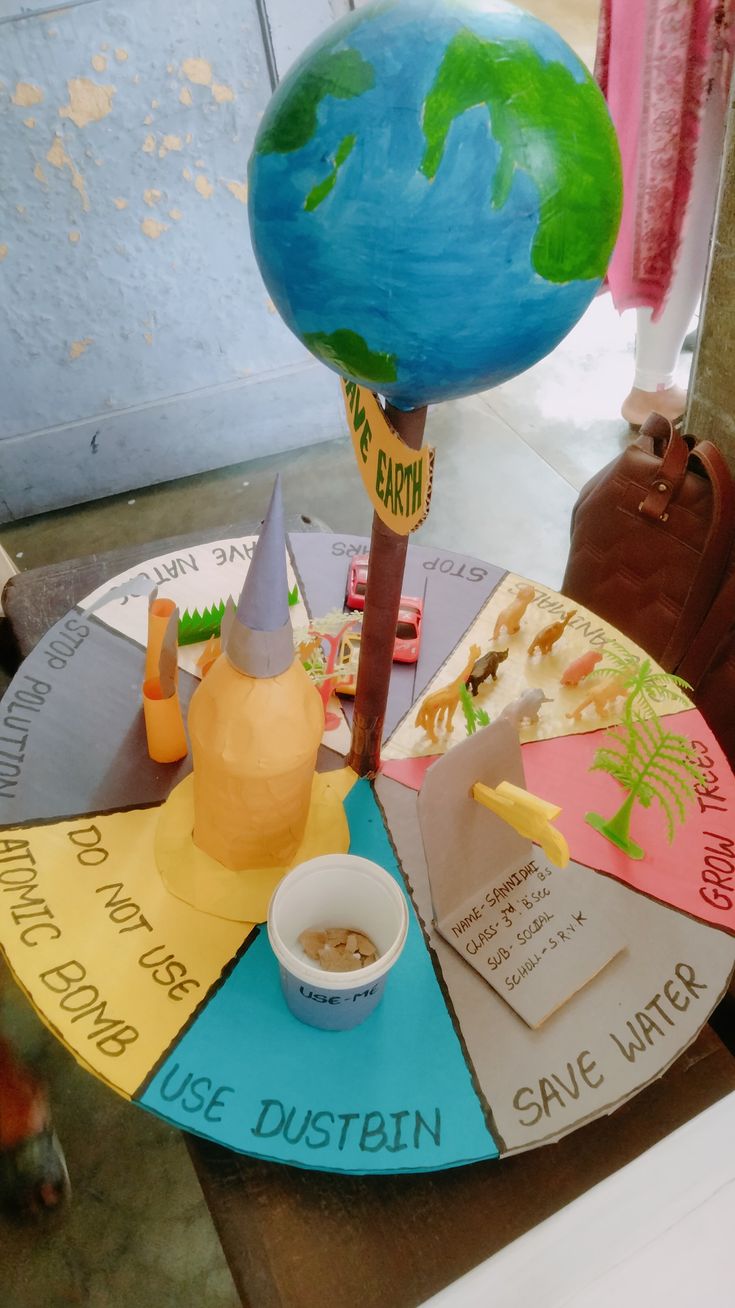 a table topped with a colorful wheel of fortune