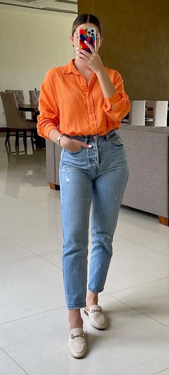 Casual Oufits, Outfits Con Jeans, Look Jean, Office Casual Outfit, Casual Day Outfits, Quick Outfits, Stylish Work Outfits, Causual Outfits, Outfits Verano