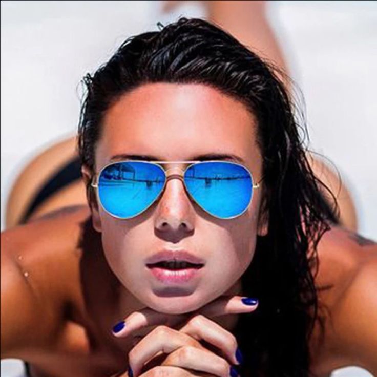 Blue/ Green Mirror Sunglasses With Gold Frame Casual Sunglasses With Uv Protection For Poolside, Casual Polarized Sunglasses For Beach Season, Casual Mirrored Sunglasses For Beach Season, Casual Sunglasses For Poolside Summer, Casual Sunglasses For Summer Poolside, Summer Mirrored Sunglasses For Poolside, Casual Summer Pool Sunglasses, Light Blue Mirrored Sunglasses For Beach, Trendy Blue Aviator Sunglasses With Gradient Lenses