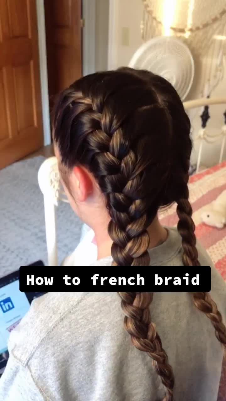 How To Do Inside Out French Braid, How To French Braid Other Peoples Hair, How To French Braid On Someone Else, Hot To Braid Your Own Hair, How To Do A French Braid For Beginners, How To Do Easy French Braid, How Yo French Braid Hair, How To Do Plaits On Yourself, How To French Braid For Beginners