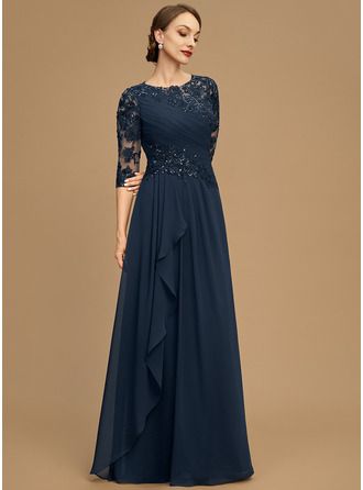 JJ's House Cascading Ruffles Sequins Lace Chiffon Scoop Fall Spring Summer Winter A-line Plus General No Leg Slit Illusion Back Zip Elegant Black Tie Dark Navy Height:5.8ft（176cm） Bust:32in（82cm）Waist:24in（61cm）Hips:35in（89cm） No Floor-Length Blue Model Name:Maria. #JJ's House #CascadingRuffles #Sequins #Lace #Chiffon #Scoop #Fall #Spring #Summer #Winter #Aline #Plus #General #NoLegSlit #Illusion #BackZip #Elegant #BlackTie #DarkNavy #No #FloorLength #Blue Mother Of The Bride Dresses Long, Ruffle Beading, Dress With Sequins, Fall Wedding Guest Dress, Mother Of Groom Dresses, Cascading Ruffles, Bride Groom Dress, Mob Dresses, Lace Chiffon