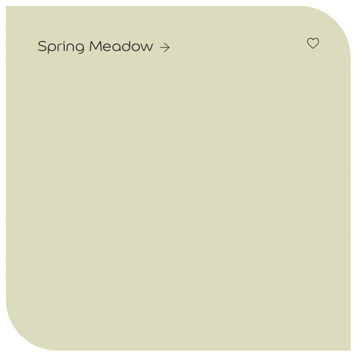 a white paper with the words spring meadow on it