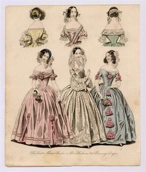 Mothball Fleet: Romantic Era Hair Styles (1838) 1830s Fashion, Victorian Era Fashion, Romantic Era, Evening Accessories, 1800s Fashion, Fashion Family, History Fashion, 19th Century Fashion, Old Fashion