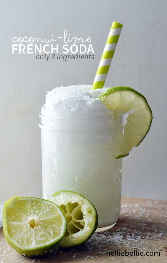 a drink with limes and sugar in it