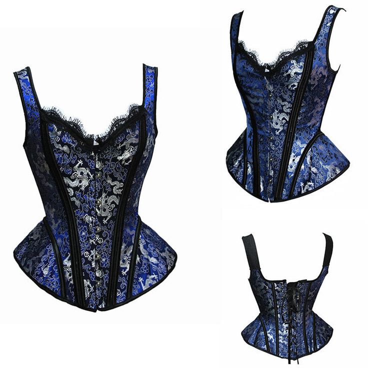 Introducing our Women's Corset Steampunk Clothing Pulling Corset Top, a stylish and uniquely designed costume and cosplay attire that allows you to showcase your personality Perfect for Halloween, fancy dress parties, or making a statement, this high-quality corset is a must-have addition to your costume or wardrobe. With an adjustable overbust corset design, decorative trim, straps, and buckle closures, it ensures a personalized and comfortable fit. The corset also features eye-catching accesso Black Overbust Halloween Costume, Fitted Corset For Halloween Club Party, Fitted Corset For Club And Halloween, Fitted Halloween Corset For Club, Underbust Corset For Halloween Club Events, Gothic Fitted Costumes, Punk Black Corset For Cosplay, Halloween Overbust Corset For Club, Black Gothic Festival Costume