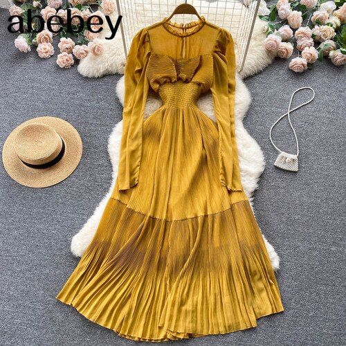 Size(cm) Length Bust Sleeve Waist One size 132 84 70 60-70 Chiffon Long Dress, Pleated Chiffon, Langer Rock, Long Dress Casual, Vestidos Vintage, Chiffon Maxi Dress, Women Long Dresses, Summer Fashion Outfits, Spring Dress