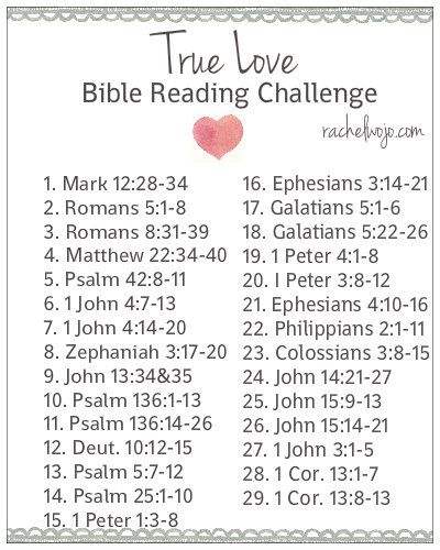 the true love bible reading challenge