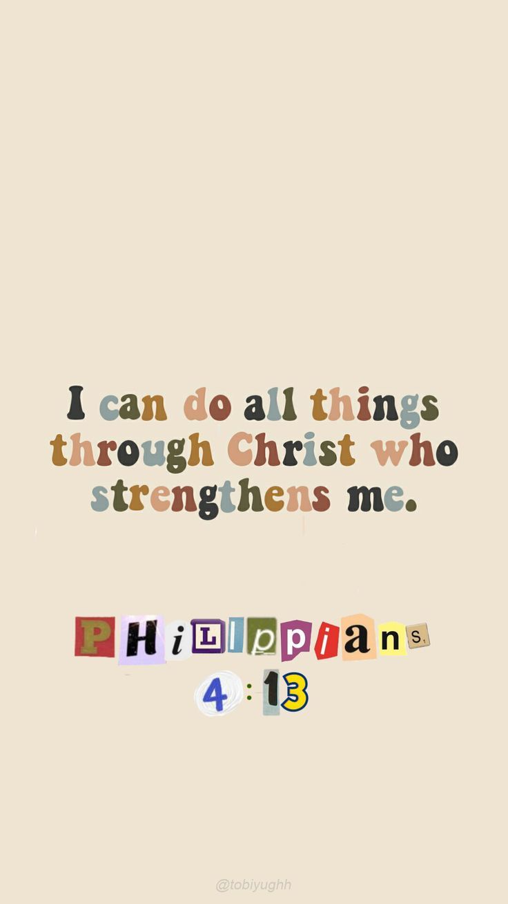 a quote that reads, i can do all things through christ who straightens me