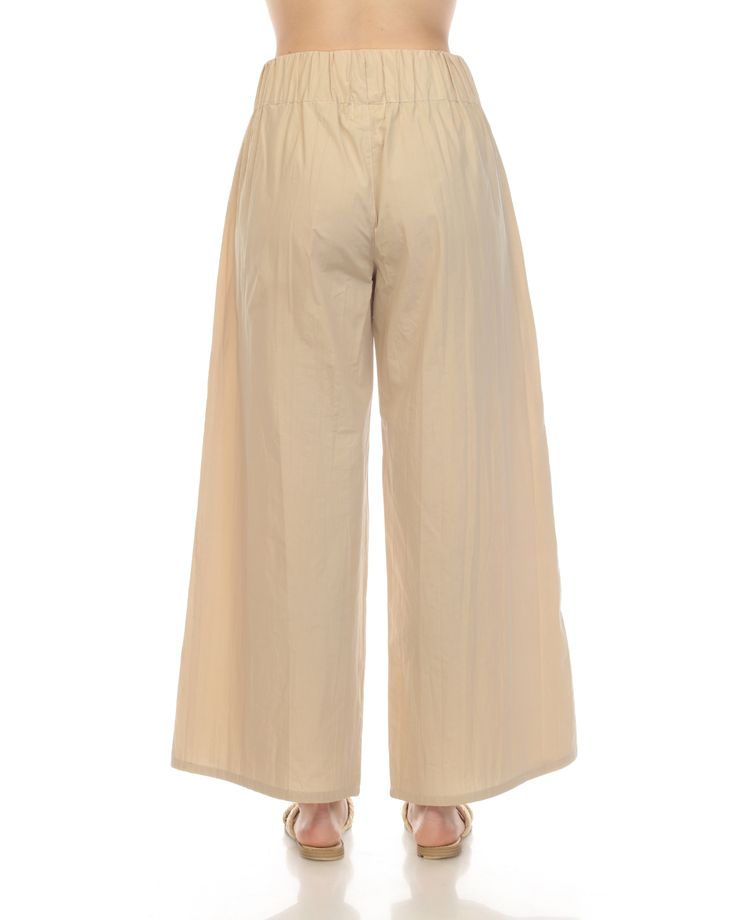 The Poplin Pant is the best of both worlds: light, airy, and comfortable, yet also dressy and elegant. Each pair adjusts to the occasion and looks stunning. Details: Can be worn high-waisted 100% cotton Made in Thailand Elegant Cotton Culottes, Stretch Summer Chinos, Elegant High-waisted Cotton Culottes, Summer Workwear Full Length Chinos, Chic Cotton Chinos For Spring, Chic Spring Cotton Chinos, Spring Cotton Wide Leg Dress Pants, Spring Wide-leg Cotton Dress Pants, Spring Wide Leg Cotton Dress Pants