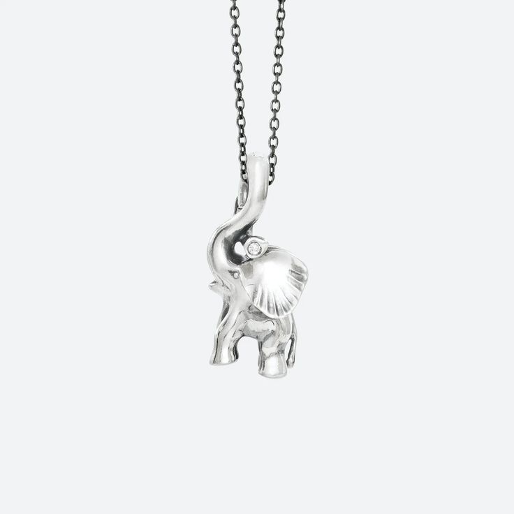 Ole Lynggaard Copenhagen | Elephant pendant medium Sterling Silver Pendant Diamond Necklace, Fine Jewelry Sterling Silver Diamond Pendant Necklace, White Gold Sterling Silver Diamond Necklace, Timeless Sterling Silver Pendant Diamond Necklace, Timeless Silver Diamond Pendant Necklace, White Gold Sterling Silver Diamond Pendant Necklace, Silver Hallmarked Pendant Diamond Necklace, Silver Hallmarked Diamond Necklace, Silver Hallmarked Diamond Pendant Necklace