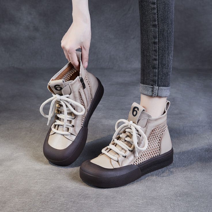 Gender: Women Type: Boots Main Materials: Cowhide, Textile Insole: Pigskin Sole: Rubber Type of Closure:... Oxford Boots, Summer Heels, Retro Shorts, New Retro, Fall Shoes, Retro Stil, Spring Shoes, Winter Shoes, Estilo Retro