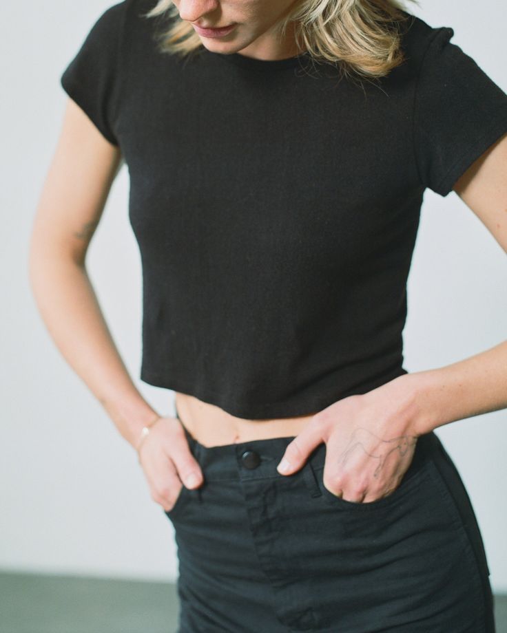 The Lou is our version of the classic boy tee, with a narrow fit in the shoulders and a slight crop (the perfect counterpart for high-waisted denim). Made from 100% silk noil, it’s the perfect-fitting, super-soft staple you always reach for; designed to get better with age and distinguished by the specific, perfectly imperfect nubby texture of raw silk. Silk Noil, The Undone, Boy Tees, Perfectly Imperfect, Vintage Store, Raw Silk, High Waisted Denim, Get Better, Fit In