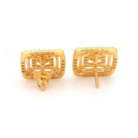 ⚫ This earrings made with natural diamonds in solid 14k yellow gold,⚫ Solid 14k Yellow Gold Stud Earrings Pave Diamond Jewelry⚫ Stud Earrings, Gold Earrings, Diamond Earrings, Fine Jewelry, Handmade Earrings⚫ Special customize for mother's day, Anniversary, Birthday Gift, Valentine, Mother's Day Christmas. ⚫ Item Details:Gross Weight:- 7.578 Grams14k Yellow Gold Weight:- 7.196 GramsDiamond Weight:- 1.91 Ct.Item Size:- 17 x 17 MMItem SKU:- AEOS-2029Please let us know if you required in other gems Gold Diamond Hallmarked Earrings, Gold Diamond Earrings Hallmarked, Formal Gold Diamond Cut Cluster Earrings, Gold Diamond Cut Cluster Earrings In 14k Gold, Gold Hallmarked Diamond Earrings, Gold Cluster Earrings With Diamond Cut In 14k Gold, Gold Halo Design Diamond Drop Earrings, Gold Drop Earrings With Halo Design, Gold Cubic Zirconia Earrings For Anniversary