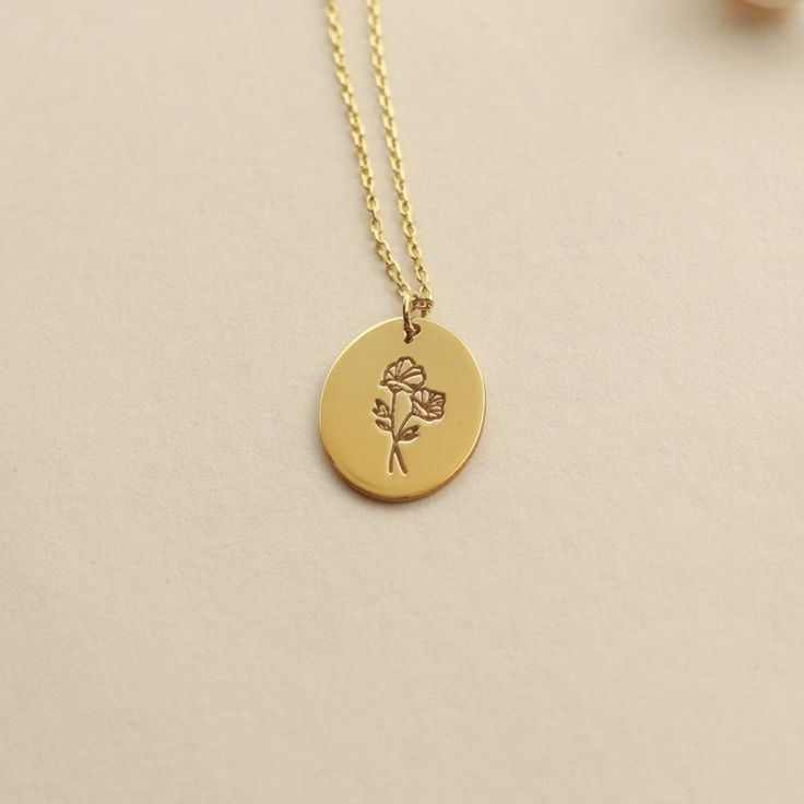 Celebrate a special occasion with our beautiful 14K Gold Birth Month Flower Necklace! Customized with a birth flower that symbolizes the month of your choice, it's the perfect personalized gift for her—whether it's a mother, friend, girlfriend, or daughter. Show your love with this unique and elegant Sterling Silver, Gold Filled or Rose Gold Filled Jewelry. Friend Girlfriend, Birth Month Flower, Month Flowers, Meaningful Jewelry, Birth Month Flowers, Waterproof Jewelry, Personalized Gifts For Her, Birth Flower, Birth Month