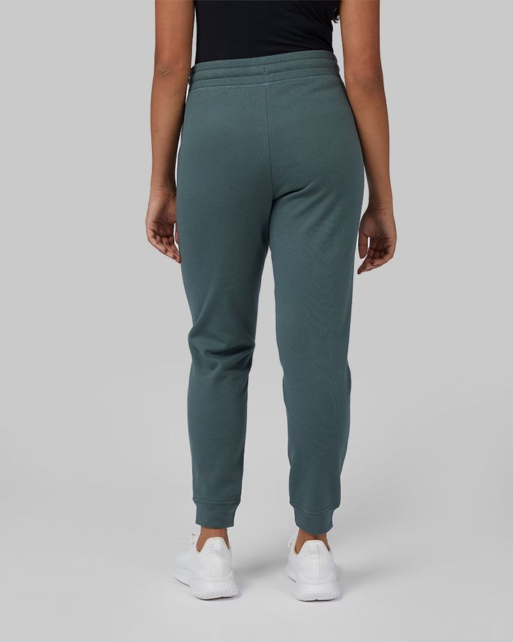 53% Cotton, 47% Polyester Regular-Fit 28” Inseam (Size Small) Side Pockets Ankle Cuffs Elastic Waistband w/ Drawstring Item# LCV15 Imported Check out below video to learn more about the Women's Comfort Tech Jogger Green Sweatpants With Comfort Waistband, Fitted Sports Joggers, Sweat Resistant Sports Bottoms, Comfortable Moisture-wicking Sweatpants, Relaxed Fit Solid Bottoms In Recycled Polyester, Relaxed Fit Bottoms In Recycled Polyester, Elastane Activewear With Comfort Waistband And Relaxed Fit, Casual Sweat Resistant Sports Bottoms, Casual Sweat-resistant Sports Bottoms