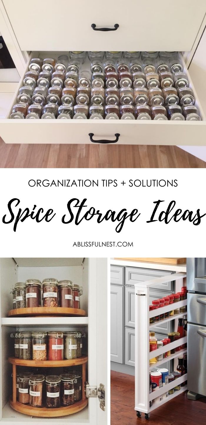 the organization tips and solutions for spice storage ideas