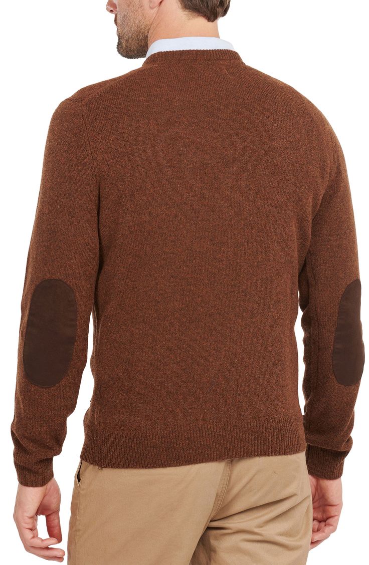 Marled yarns bring distinctively mottled color to this sweater knit from soft, breathable wool in a fit that looks great layered or on its own. Crewneck Long sleeves with ribbed cuffs 100% wool with polyester and leather trim Hand wash, dry flat Imported Sweater Knit, Crewneck Sweater, Leather Trim, Leather Trims, Crew Neck Sweater, Looks Great, Knitted Sweaters, Top Brands, That Look