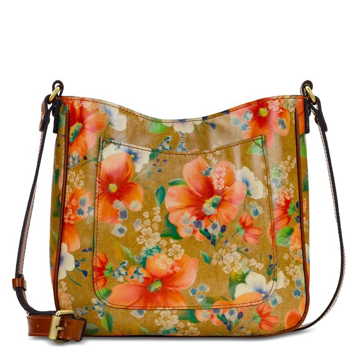 Patricia Nash Emeline Apricot Blossoms Crossbody Bag Nwt Beige Floral Print Satchel Shoulder Bag, Beige Floral Print Crossbody Shoulder Bag, Beige Shoulder Bag With Cell Phone Pocket For Spring, Spring Floral Print Shoulder Bag For Everyday Use, Everyday Brown Shoulder Bag With Floral Print, Spring Floral Print Crossbody Bag, Spring Shoulder Tote Bag With Cell Phone Pocket, Vintage Shoulder Bag With Adjustable Strap For Spring, Brown Floral Print Crossbody Shoulder Bag