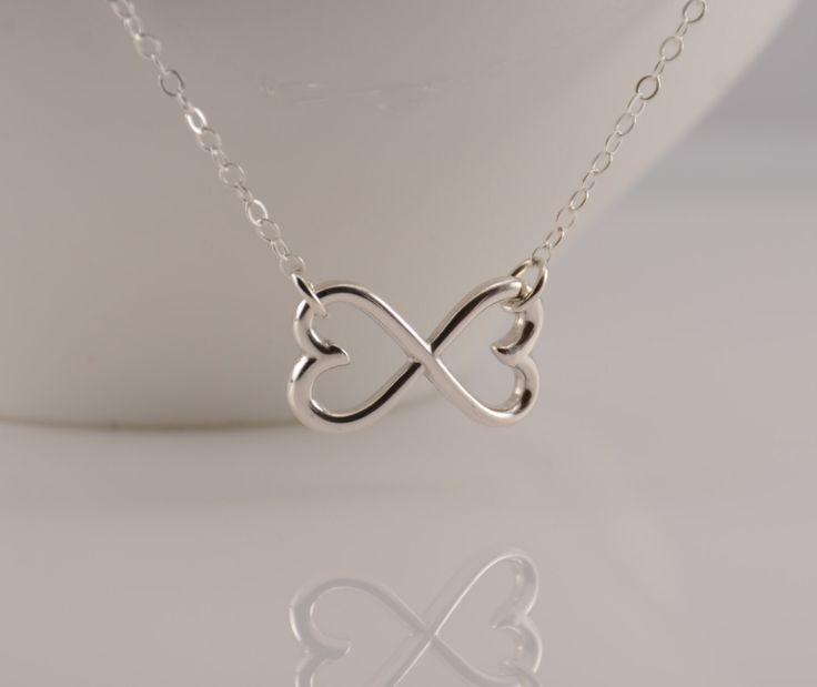 "Infinity heart necklace. Sterling silver infinity heart necklace. Simple silver necklace The necklace will arrive in a box, ready for delivery.   ♡ Sterling silver heart infinity pendant is about 3/4\" x 7/16\".  ♡ Sterling silver chain  ♡ All components are sterling silver. To enter our shop, click here: www.sassysilverstudio.etsy.com ★Please read our policies before you place your order★ www.etsy.com/shop/SassySilverStudio/policy?ref=shopinfo_policies_leftnav Please don't hesitate to contact Silver Open Heart Necklace For Birthday Gift, Silver Open Heart Necklace For Birthday, Silver Sterling Heart Necklace For Birthday, Silver Sterling Silver Heart Necklace For Birthday Gift, Silver Infinity Heart Necklace For Anniversary, Sterling Silver Infinity Heart Necklace For Anniversary, Silver Infinity Necklace For Anniversary, Infinity Heart Necklace In Sterling Silver For Gift, Sterling Silver Infinity Heart Necklace As Gift