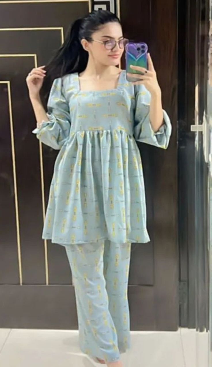 #mkfashion #fashion #shortfrock #longfrock #dressdesign #dressdesigning #dressdesigns #winterdress #winterdressdesign #eiddressdesigning #eidclothes #pakistanidress #eidoutfit #eiddresses #eidcollection #eiddress #eid2023 #pakistanidressdesigning #printeddress #printedfrocks #printeddressdesign #printeddressdesigning #summerdressdesign #summerdressdesigning #pakistanilawndress #shortfrocks #longfrocks #2piecesdress #alloverprinteddress #tulipshalwar #sharara #gharara Pakistani Dresses Casual 2023, Aesthetic Eid Outfits, Eid Dress Designs Ideas, Simple Dress Design, Simple Dress Casual, Simple Frock Design, Sharara Gharara, Simple Kurta Designs, Stylish Short Dresses