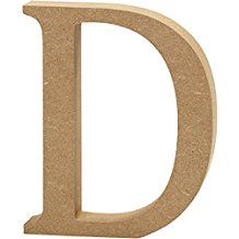 the letter d is made out of wood and has a thick, narrow edge to it