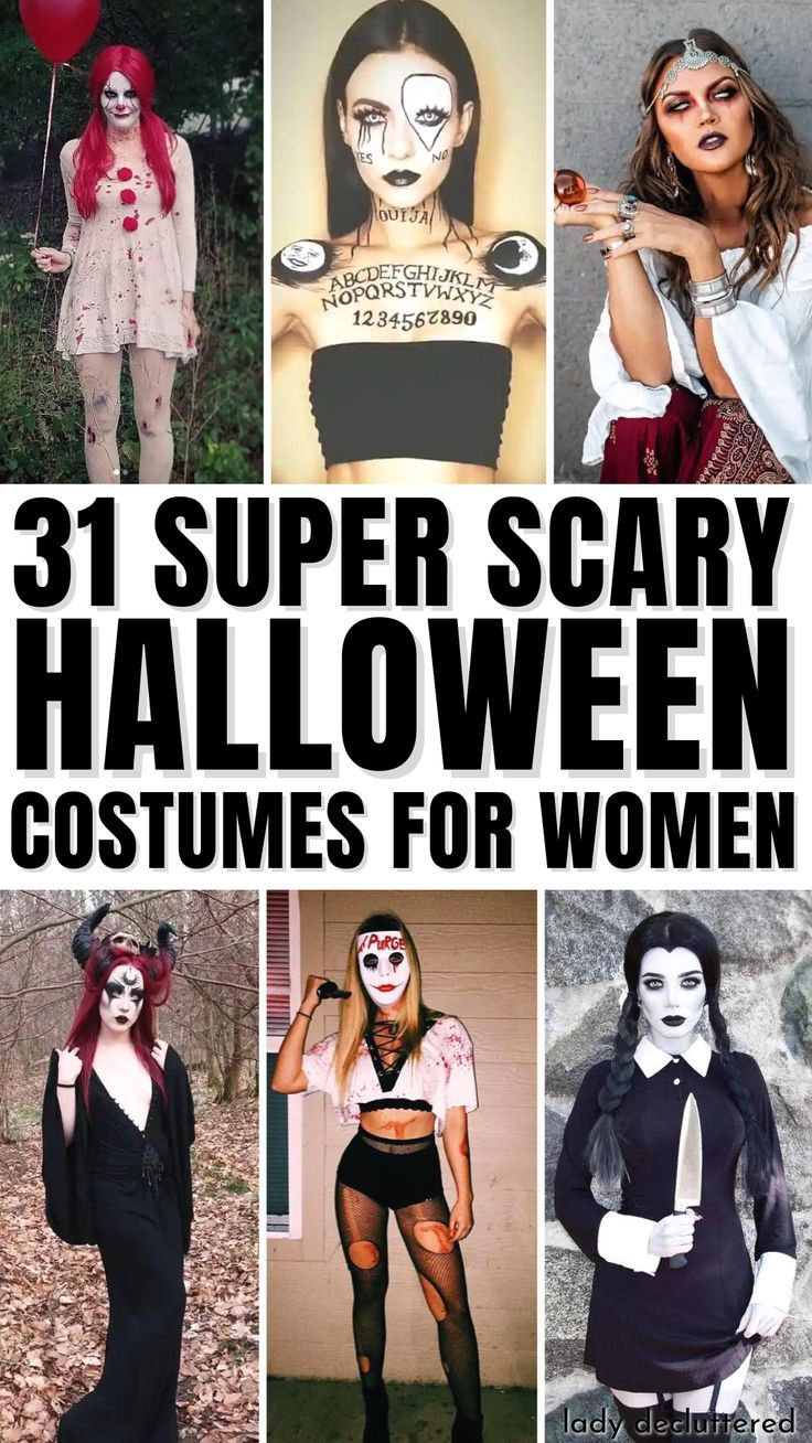 31 Super Scary Halloween Costumes for Women What To Wear For Halloween, Costumes For Women Halloween, Disfarces Halloween, Karneval Diy, Halloween Costumes Women Scary, Super Scary, Kostum Halloween, Creepy Costumes, Hallowen Ideas