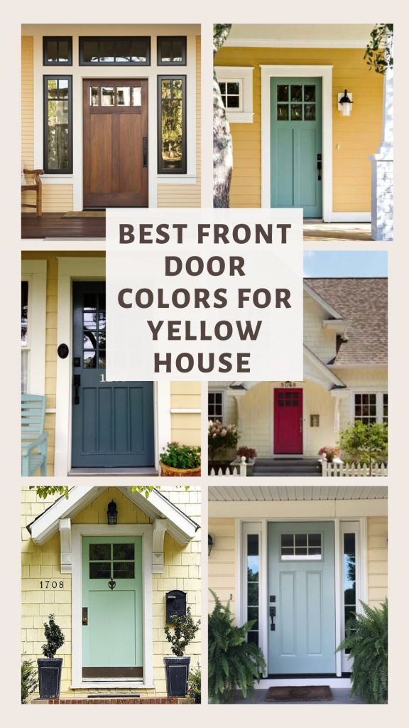 front door colors for yellow house