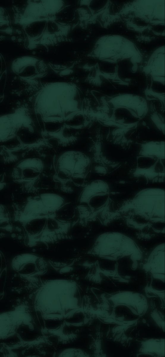 a lot of skulls that are in the dark