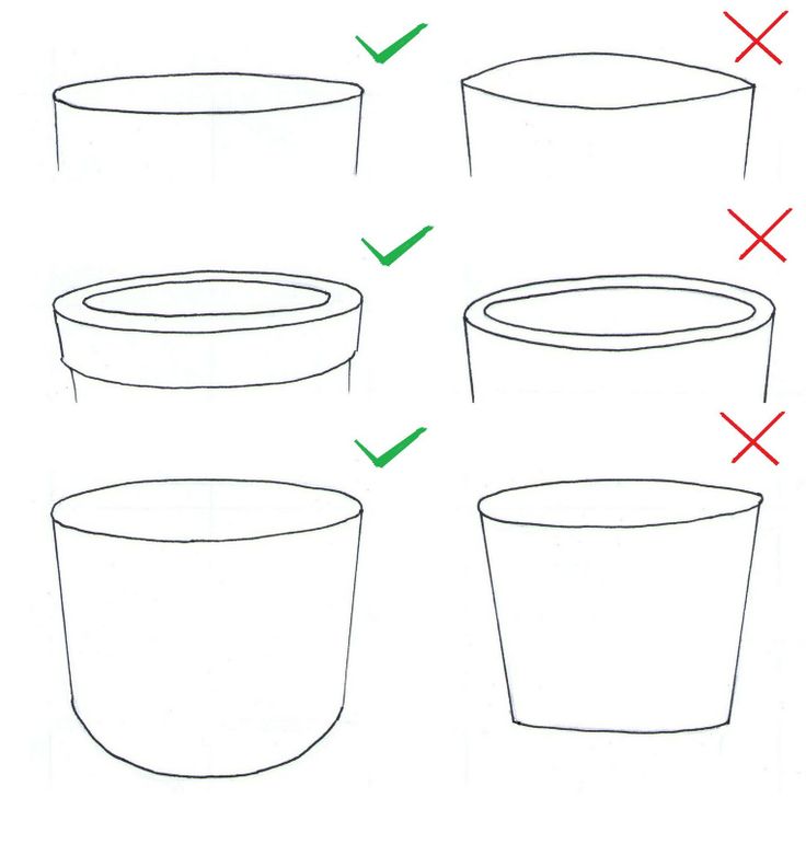 how to draw a flower pot step by step