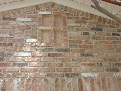 the corner of a brick wall with a tree branch