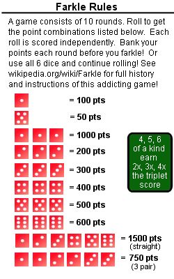 the game consists of four dices and two numbers, each with different times to play