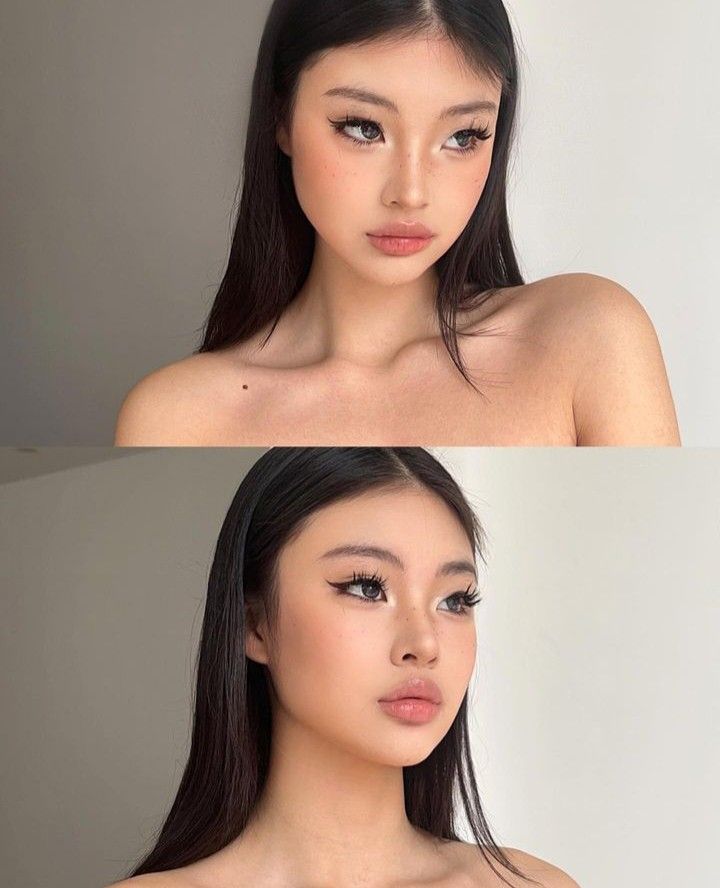 Mafia Makeup Look, Hairstyles Graduation, Makeup Graduation, Asian Skin Tone, Neutral Makeup Look, Korean Natural Makeup, Neutral Skin Tone, Sultry Makeup, Graduation Look