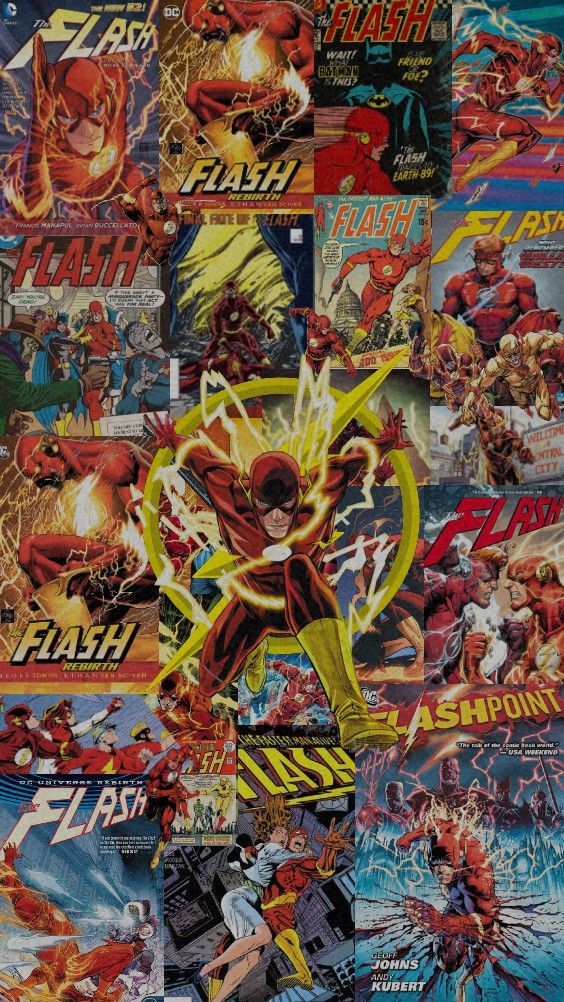 the flash comics are all over the place