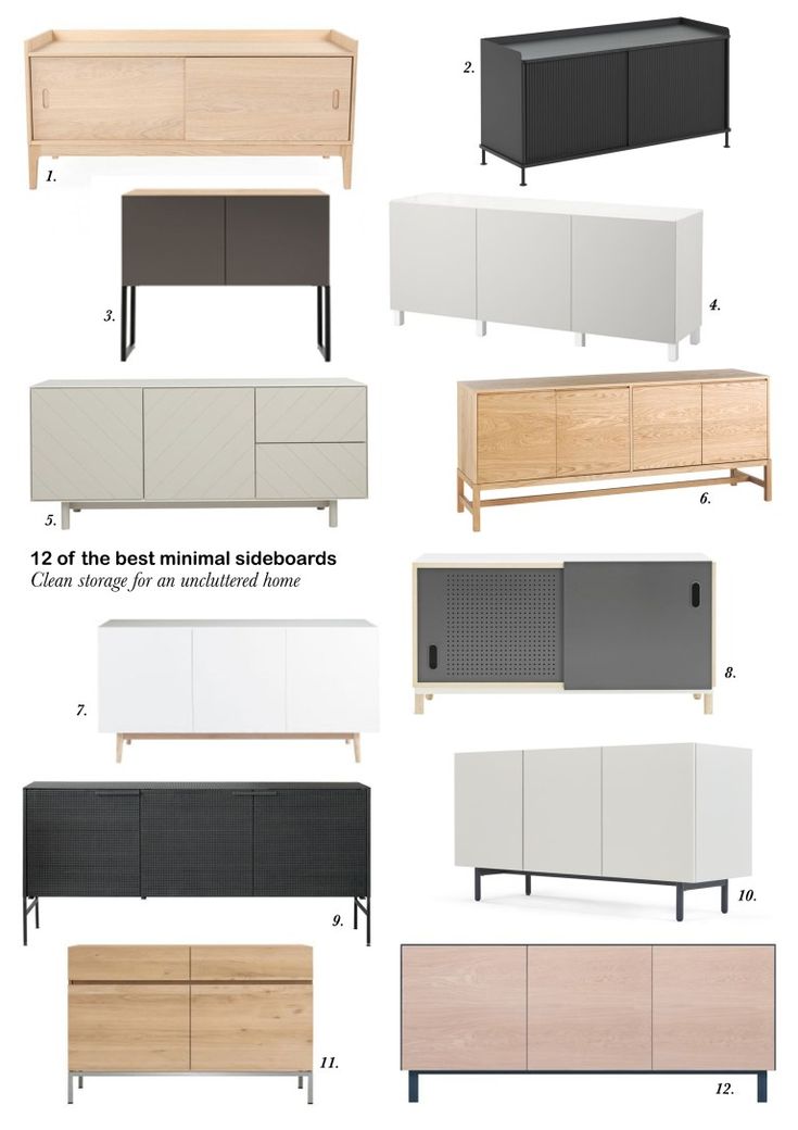 the different types of furniture and their sizes