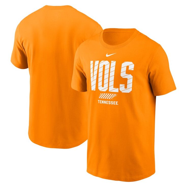 Rep your Tennessee Volunteers fandom from the stadium to the streets with this Campus Endzone T-Shirt by Nike. Its bold design printed across the chest displays your team pride. The soft cotton fabric provides a comfortable feel all day, making this Tennessee Volunteers tee ideal for games or casual wear. Tennessee Orange, Tennessee Volunteers, Bold Design, School Spirit, Men's Nike, The Streets, Game Day, Tennessee, Nike Men