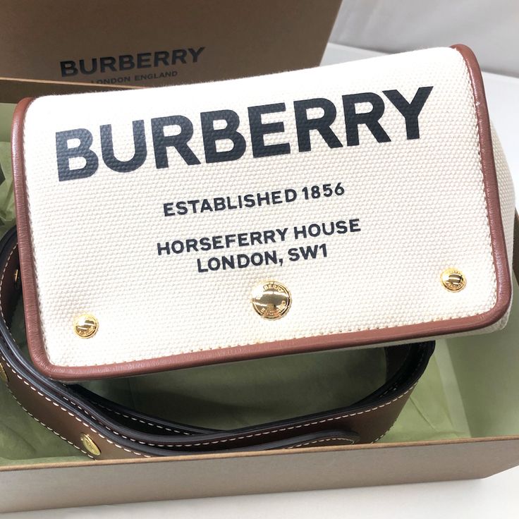 Burberry Horseferry Printed Cotton Crossbody Bag Brown Approx. Width 18 X Height 12 X Depth 8 Cm Burberry Horseferry Bag, Burberry Bag, Brown Color, Printed Cotton, Burberry, Crossbody Bag, Bag Lady, Shoulder Bag