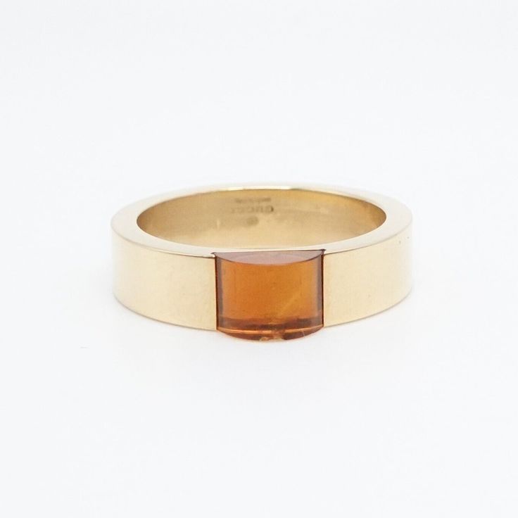 Welcome to my eBay Store Authentic  Gucci  18K Yellow Gold  Citrine  5mm Band Ring  Size - 7 Band Width - 5mm Gemstone - 5mm x 6.5mm  Depth - 2mm Thick  Total Weight - 8.3 Grams  Hallmark - 750 *1695 MI Bid With Confidence Feel Free to ask any questions before bidding please If you would like additional pictures please send me a message Check out my other listings for more great deals! 100% Authentic or your Money Back Guarantee!! Free Shipping on All Items! Gucci Fine Jewelry Rings For Formal Occasions, Gucci Formal Fine Jewelry Rings, Gucci Fine Jewelry Yellow Gold Rings, Gucci Yellow Gold Fine Jewelry Rings, Gucci Gold Fine Jewelry Rings, Gucci Rings With Polished Finish For Formal Occasions, Gucci Yellow Gold Rings For Formal Occasions, Modern Gucci Yellow Gold Jewelry, Luxury Gucci Rings For Formal Occasions