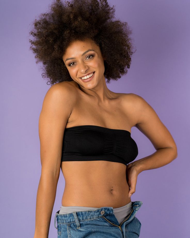 Product Features Stylish and comfortable, our bandeau bra is a wardrobe staple. Perfect for strapless tops and dresses, this padded bandeau bra provides both comfort and support. The seamless ribbed elastic band on the top and bottom ensures the bra stays in place, so you don’t have to worry about slipping or falling down. Wire, seam, and tag-free, this strapless bra will feel comfortable all day long – you can even sleep in it. Product Details One size fits 28A to 36DD Nylon/Spandex blend Styli Spring Stretch Tube Top With Built-in Bra, Micro-elastic Seamless Strapless Tube Top, Trendy Stretch Tube Top With Built-in Bra, Strapless Seamless Tube Top With Micro-elastic Fit, Micro-elastic Bandeau Bra With Built-in Support, Micro-elastic Strapless Bra-friendly Tube Top, Solid Stretch Strapless Tube Top, Stretch Solid Color Strapless Tube Top, Seamless Solid Bandeau Bra